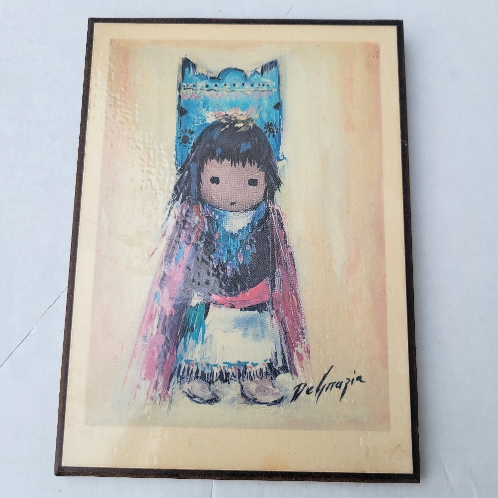 Ted DeGrazia Rio Grande Dancer #147 wood plaque